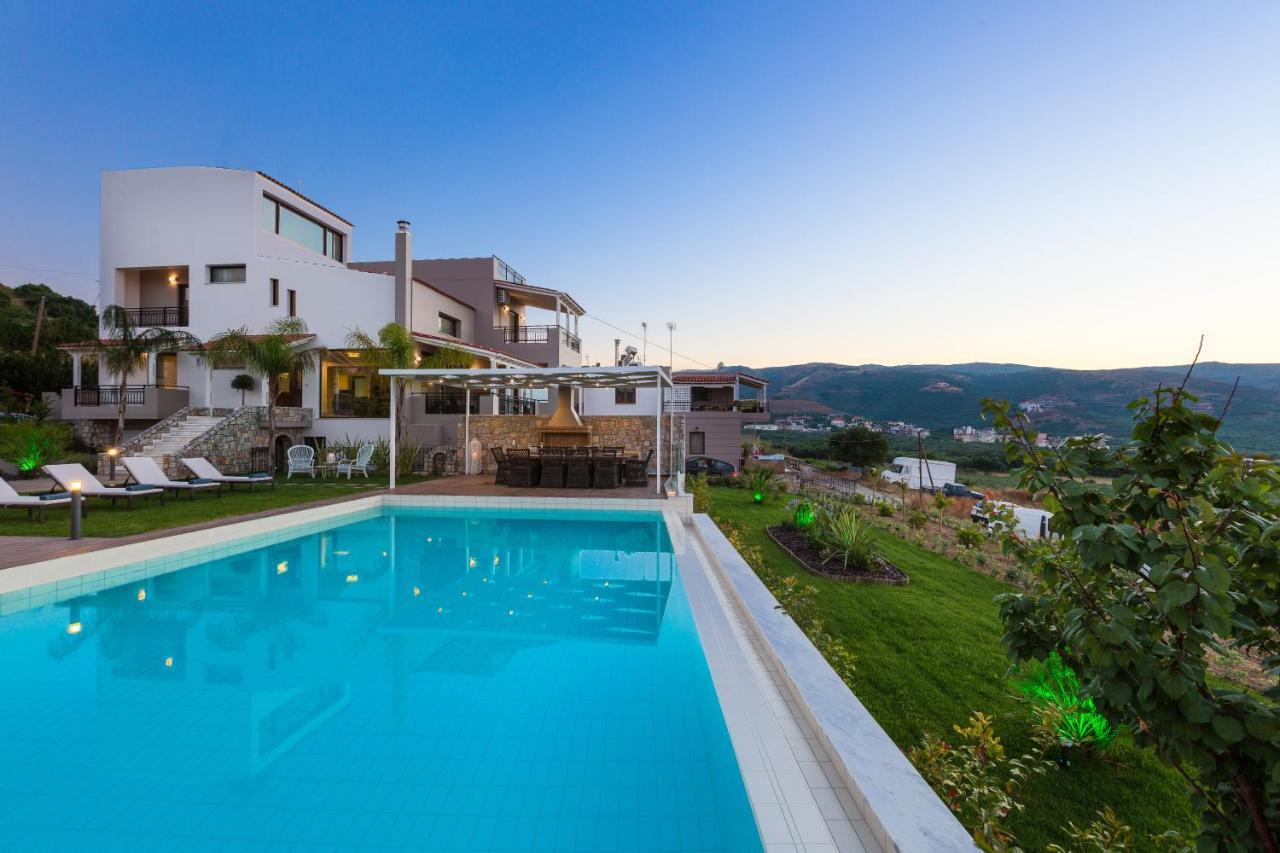 Villa Anemeli - Luxury Pool Villa With Gorgeous Seaview Kissamos Ngoại thất bức ảnh
