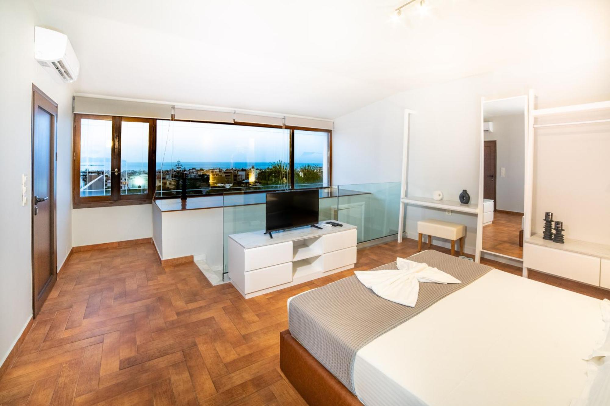 Villa Anemeli - Luxury Pool Villa With Gorgeous Seaview Kissamos Ngoại thất bức ảnh
